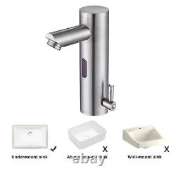 Bathroom Sink Faucet Sensor Motion Faucet Touchless Mixer Tap Brushed Nickel