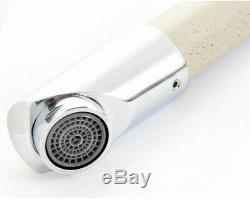Beige Kitchen Tap Mixer Beige Speckled Faucet Swivel spout 360`Sink Basin (139)
