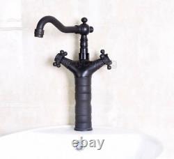 Black Oil Rubbed Brass Swivel Kitchen Sink bathroom Mixer Tap Faucet Pnf140