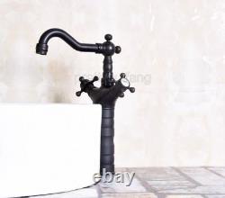Black Oil Rubbed Brass Swivel Kitchen Sink bathroom Mixer Tap Faucet Pnf140