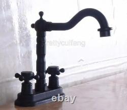 Black oil Antique Brass Swivel Kitchen Sink Faucet Mixer Basin Tap Pnf240