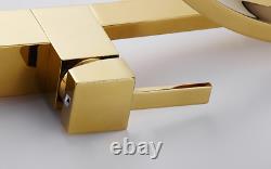 Black or Gold Kitchen Bathroom Faucet Single Hole Sink Basin Mixer Brass Tap New