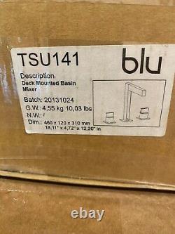 Blu Bathworks TSU141 Opus 2 Three Hole Deck-Mounted Basin Mixer
