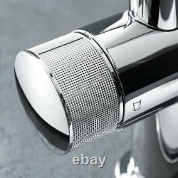 Blue Pure Euro Smart 1 to 5 Bar C Shaped Spout Filter Tap Starter Kit in Chrome