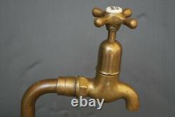 Brass Antique Patina, Belfast Sink Tap, Single Drinking Water Tap, Refurbished