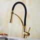 Brass Bathroom Kitchen Sink Faucet Hot Cold Swivel Spout Mixer Tap Single Handle