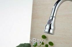 Brass Kitchen Tap Retro Victorian Mixer Sink Basin Pull Out Spray Tall Faucet 37 