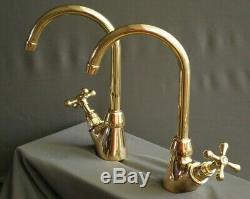 Brass Kitchen, Utility Room, Bathroom Taps, Reclaimed & Fully Refurbished Taps