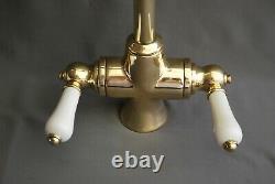 Brass Mono Mixer Lever Taps Ideal For Belfast Sink Fully, Reclaimed, Refurbished