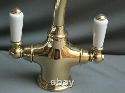 Brass Mono Mixer Taps Kitchen Mixer Ideal Belfast Sink Fully Refurbed 8 Spout