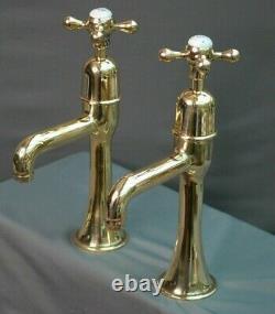 Brass Pillar Taps Belfast Kitchen Sink Taps Reclaimed & Refurbished Brass Taps