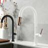 Brass kitchen Faucet Pull Out Single Level Mixer Tap 360 Rotation 2-Way Sprayer