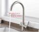 Brushed Drinking Faucet Supply Spout Sink Mixer RO 3 Way Kitchen Tap US