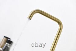 Brushed Gold kitchen Sink Faucet 360 Rotation Brass Kitchen Faucet Mixer Tap