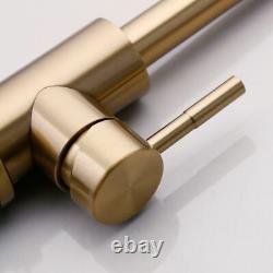 Brushed Kitchen Faucet Sink Water Tap Single Handle Mixer Gold Home Faucets Taps