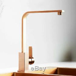 Brushed Rose Gold Kitchen Faucet Mixer Washing Luxury Tap Sink Stainless Steel