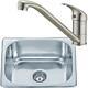 Brushed Set Small Bowl Stainless Steel Inset Kitchen Sink& Mixer Tap (ST043 bs)