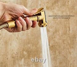 Brushed gold Bath Set Temperature Digital Shower Faucet Set Tub Mixer Tap+Hand