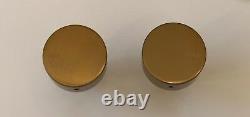 Brushed gold brass counter basin sink halo round taps bathroom kitchen laundry