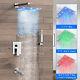 Chrome 16 LED Rainfall Shower Faucet Set Hand Sprayer Tub System Mixer Tap