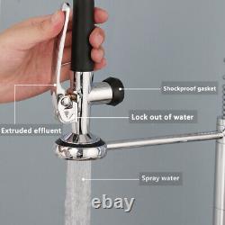 Chrome/Black/Nickel Spring Kitchen Faucet Pull Down Sprayer Hot Cold Mixer Tap