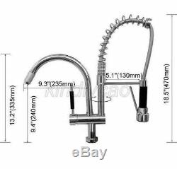 Chrome Commercial & Home Pull Out Spray Kitchen Sink Mixer Tap / Faucet Ksf079