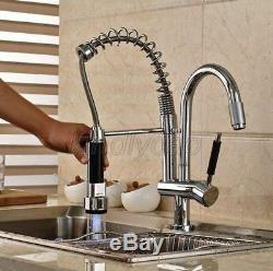 Chrome Commercial & Home Pull Out Spray Kitchen Sink Mixer Tap / Faucet Ksf079