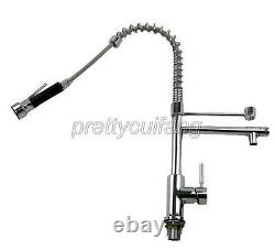 Chrome Commercial & Home Pull Out Spray Kitchen Sink Mixer Tap / Faucet Psf061