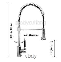 Chrome Commercial & Home Pull Out Spray Kitchen Sink Mixer Tap / Faucet Psf077