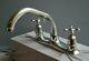 Chrome Deck Mounted Mixer Taps, Reclaimed And Fully Refurbished Retro Taps