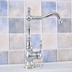 Chrome Kitchen Faucet Swivel Single Handle Sink Mixer Tap fsf678