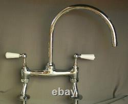 Chrome Mixer Taps Deck Mtd Lever Taps Ideal 4 A Belfast Sink Fully Refurbished