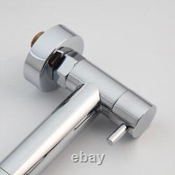 Chrome Polished Pull Down Kitchen Faucet Wall Mounted Basin Only Cold Water Tap