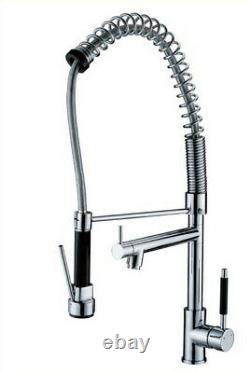 Chrome Swivel Hand Pull Out Spray Faucet Kitchen Spring Sink Mixer Tap 2sf007