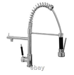 Chrome Swivel Hand Pull Out Spray Faucet Kitchen Spring Sink Mixer Tap 2sf078
