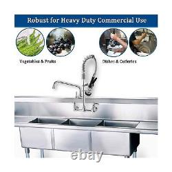 Commercial Faucet with Sprayer Commercial Sink Faucet Wall Mount Faucet with
