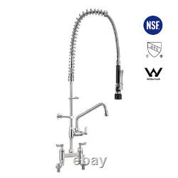 Commercial Kitchen Faucet Pull Down Sprayer Full Stainless Steel Faucets