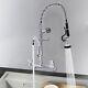 Commercial Kitchen Sink Faucet Pull Out Single Handle Mixer Tap With Sprayer Head
