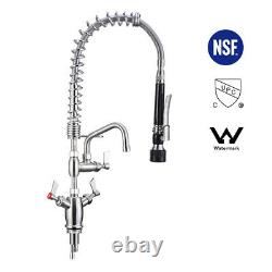 Commercial Kitchen Sprayer Faucet with Dual Function Pull Down Spray Head