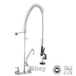 Commercial Pre-Rinse Faucet Kitchen Dishwasher 12 Add-On Faucet Chrome CUPC NSF