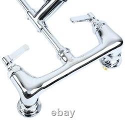 Commercial Pre-Rinse Sink Faucet Kitchen 12 Add-On Mixer Tap Pull Down FL