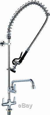 Commercial Pre Rinse Tap Kitchen Sink Trigger Spray Arm Set Pot Washer And Mixer