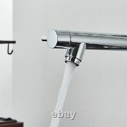 Commercial Pull Down Kitchen Faucet High pressure Sprayer Swivel Mixer Chrome