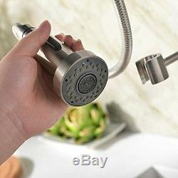 Commercial Swivel Pull Down Spray Sink Faucet Kitchen Mixer Restaurant Bar Dish