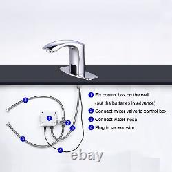 Commercial Touchless Bathroom Sink Faucet Cold and Hot Water Automatic Motion