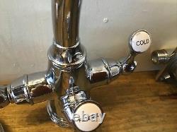 Complete Set Perrin & Rowe Chrome Filter Taps Ideal For Belfast Kitchen Sink T42