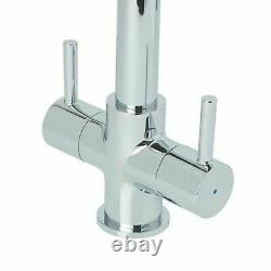 Cooke & Lewis Ithaca Kitchen Twin Lever Mixer Tap