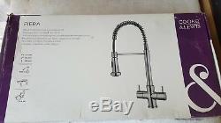 Cooke and Lewis Fiera Chrome Effect Monobloc Spring Neck Kitchen Sink Mixer Tap