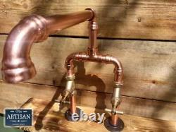 Copper Pipe Swivel Mixer Faucet Taps Wide Reach