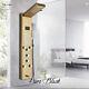 ELLO&ALLO Gold Shower Panel Tower LED Shower System Massage Body Jets Mixer Tap